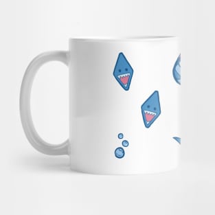 Gawr Gura Cute Shark Pattern Set Vtuber Mug